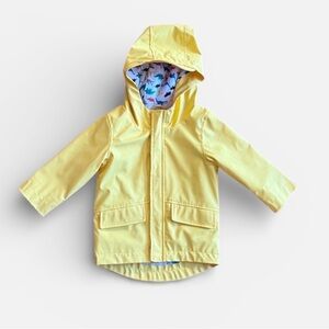 Cat & Jack Yellow Raincoat with Dinosaur Print